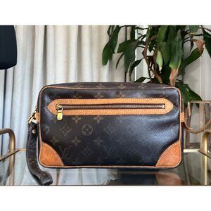 👛  AUTHENTIC LOUIS VUITTON MARLEY DRAGONNE GM CLUTCH/MAKEUP BAG